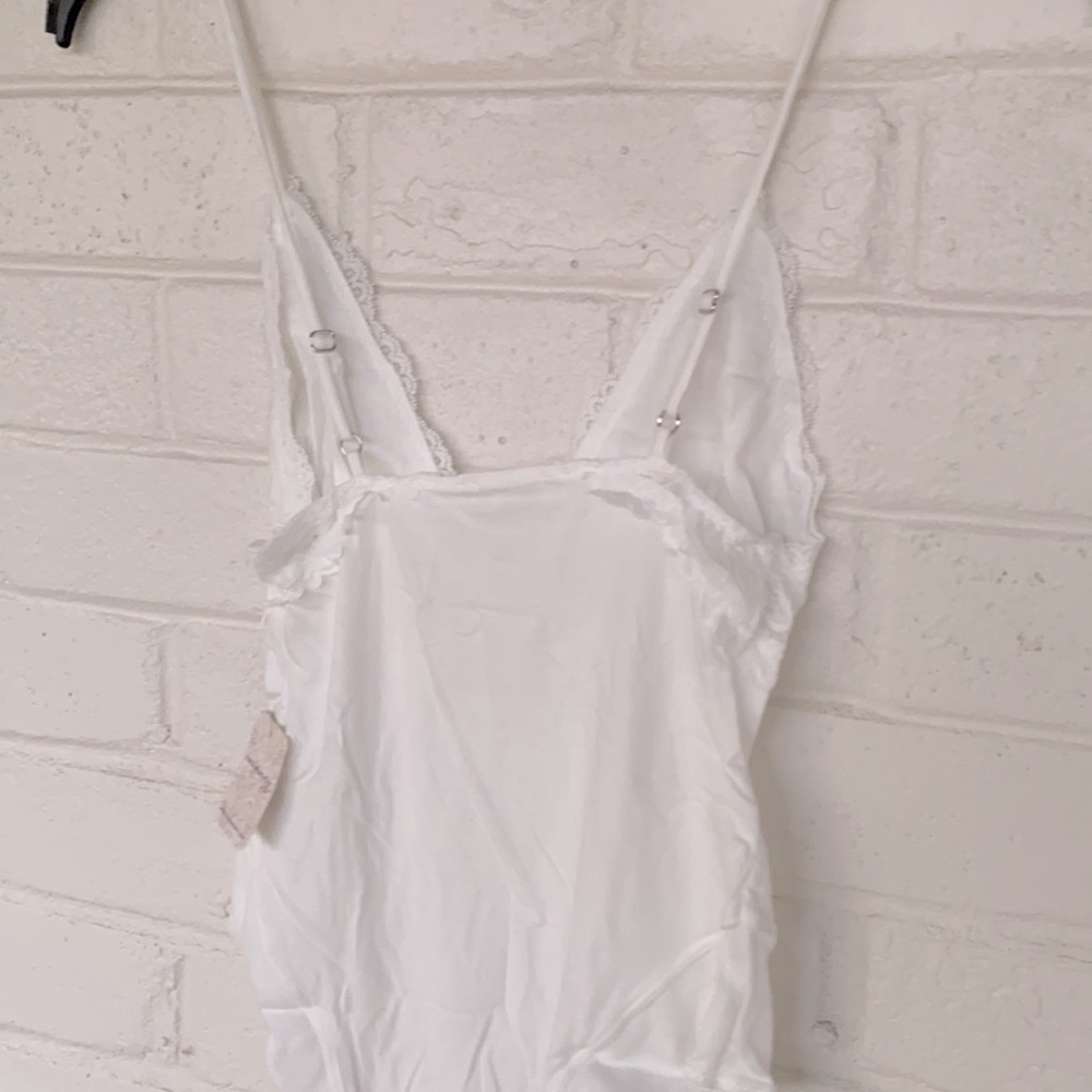 NWT Free People Intimately Perfect Pima Bodysuit in White XS - Picture 9 of 11